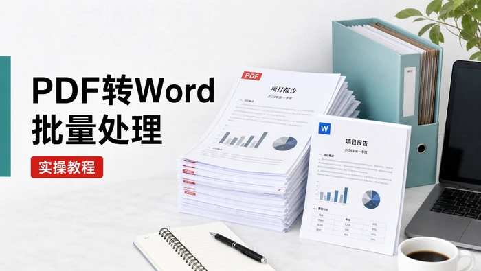 PDF转Word批量处理教程封面图