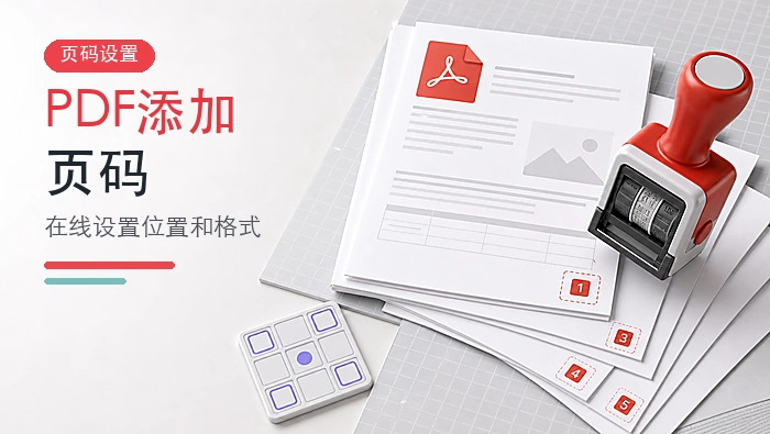 PDF怎么添加页码？在线设置位置和格式的操作方法
