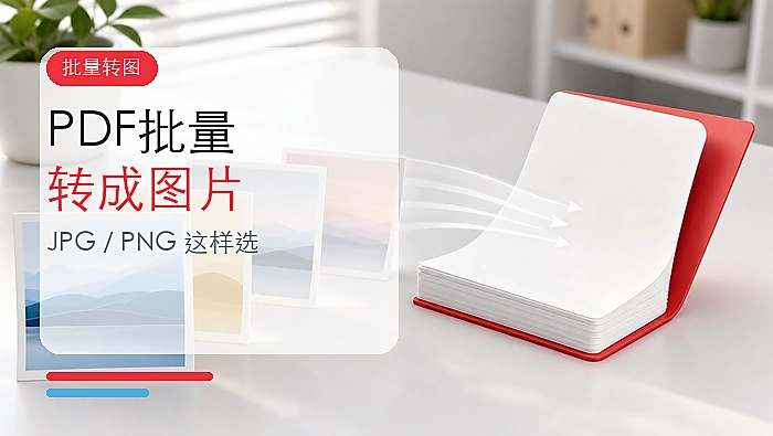 PDF怎么批量转成图片？JPG与PNG选择方法