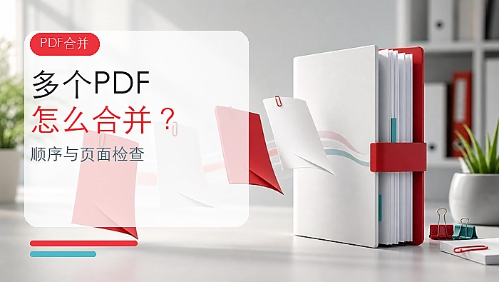 PDF合并怎么按顺序排页码？多个PDF合并后如何检查页面？