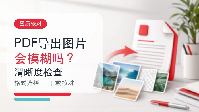 PDF页面导出图片会模糊吗？清晰度设置和核对方法