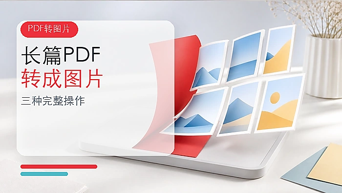 长篇PDF怎么批量转成图片？三种方法完整操作