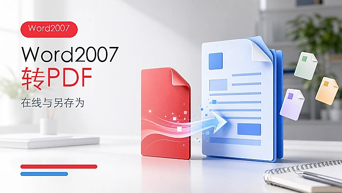 Word 2007怎么转PDF？在线转换与另存为方法