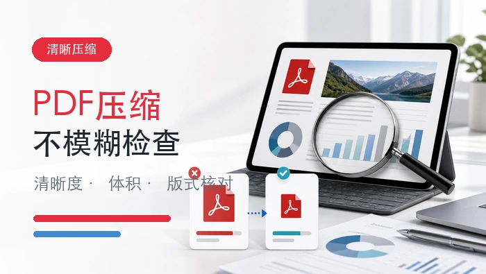 PDF怎么压缩不模糊？文件变小前后要检查什么？
