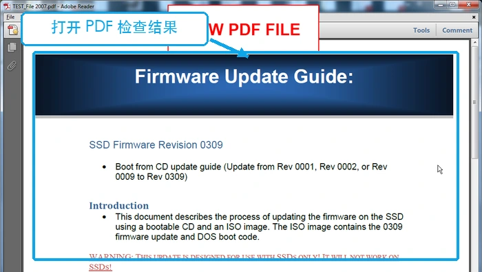 Word 2007打开PDF检查结果