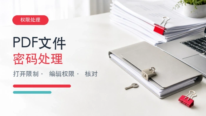 PDF文件有密码怎么办？去除打开密码和权限限制的方法