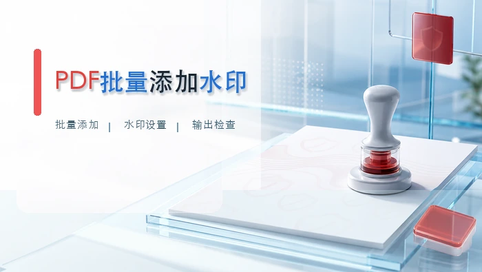 PDF批量添加水印