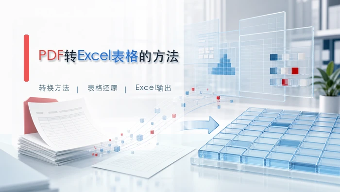 PDF转Excel表格的方法