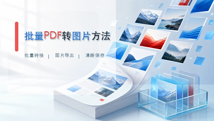 批量PDF转图片方法
