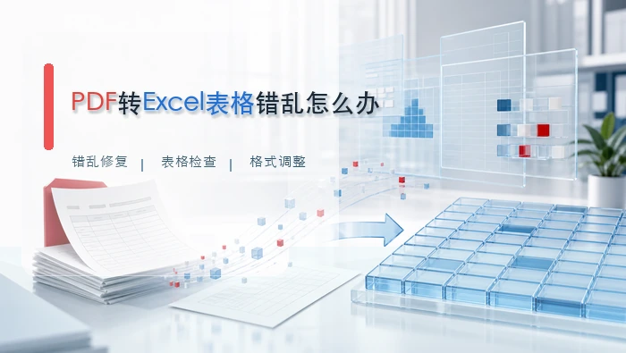 pdf转excel表格错乱怎么办