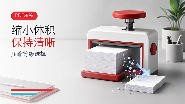 PDF怎么缩小体积又保持清晰？压缩等级选择指南