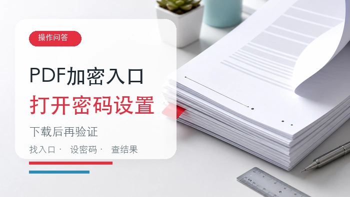 PDF文件加密在哪里操作?PDF文档如何设置打开密码?封面
