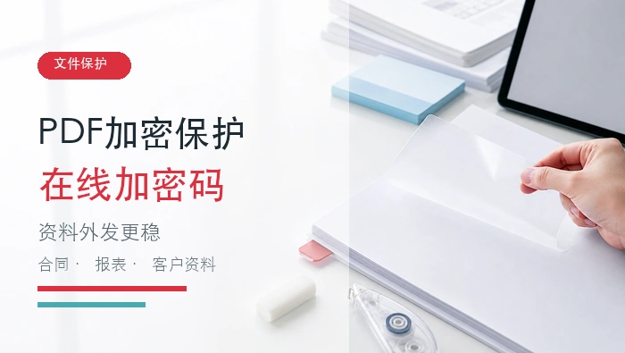 PDF怎么加密保护?在线给PDF文档加密码的方法封面