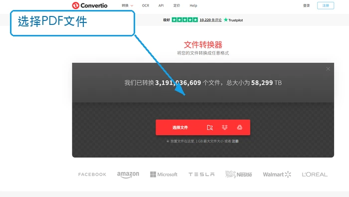 Online Converter选择PDF