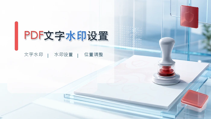 PDF文字水印设置