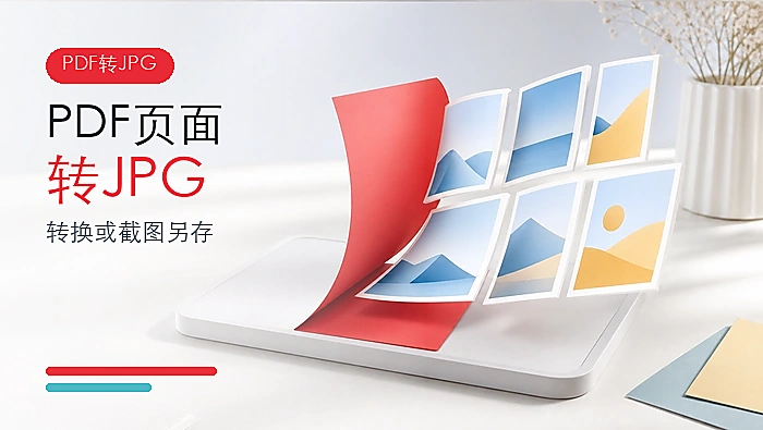 PDF页面怎么转成JPG？在线转换和截图另存怎么操作？