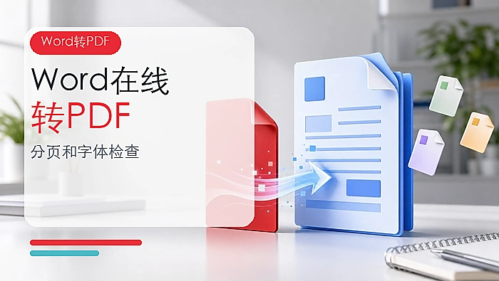 Word怎么在线转换成PDF？转换后如何检查分页和字体？
