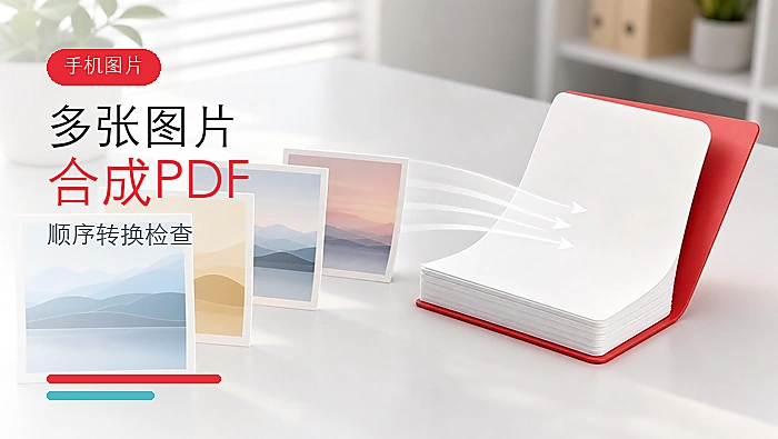 手机图片怎么合成一个PDF？多张图片如何按顺序转换？