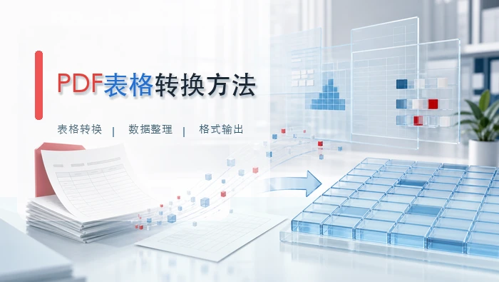 PDF表格转换方法
