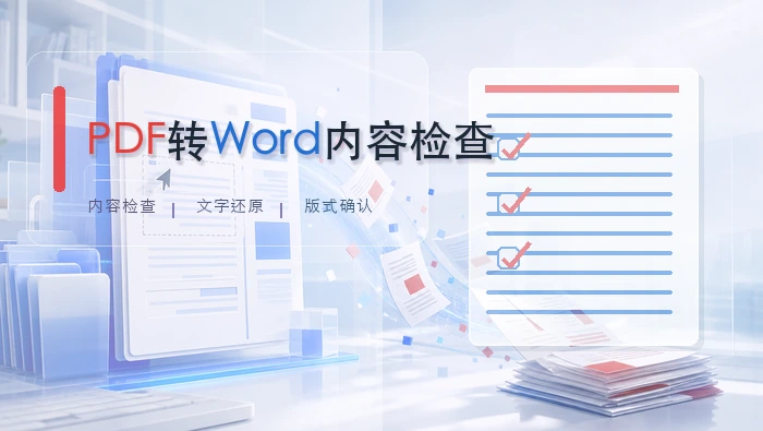 PDF转Word内容检查