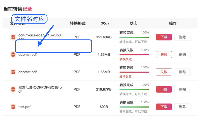 下载OCR识别结果并准备复制到Word