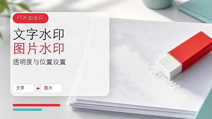 PDF怎么添加文字水印？PDF图片水印如何设置？