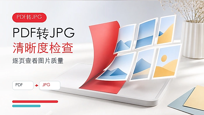 PDF怎么转换成JPG图片？PDF转图片后如何检查清晰度？