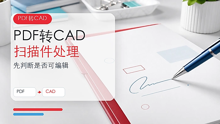 PDF怎么转换成CAD图纸？扫描版PDF该如何处理？