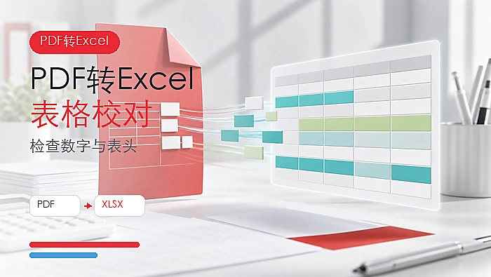 PDF怎么正确转换成Excel?转换后如何检查表格数据?