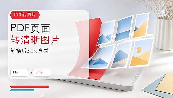 PDF怎么转换成图片?PDF页面转图片怎样保持清晰?