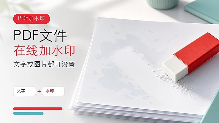 PDF怎么添加水印？PDF文件在线加水印怎么操作？