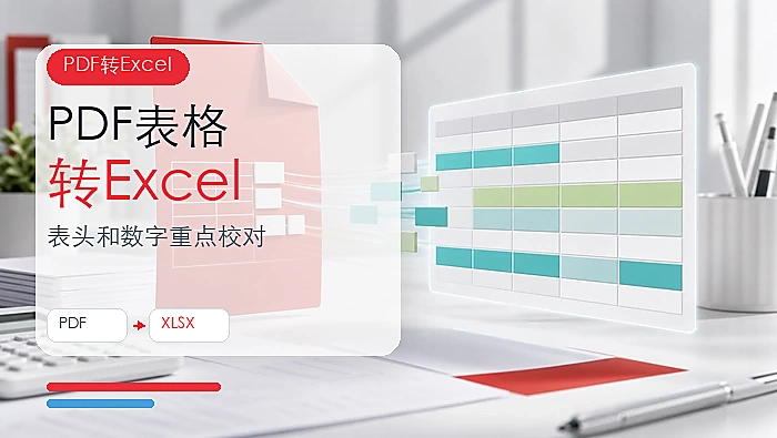 PDF怎么转换成Excel？PDF表格转Excel后如何校对？