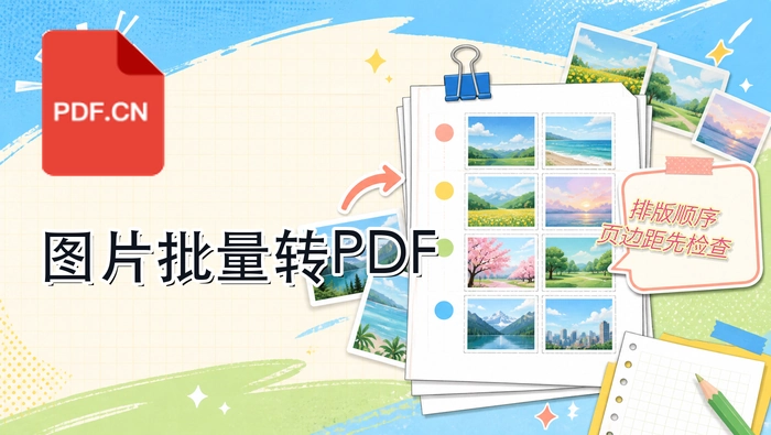 多张图片怎么一次转PDF？批量合并与排版教程