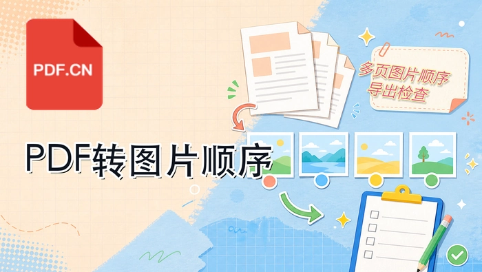 电脑PDF怎么转换成图片？多页图片如何检查顺序？