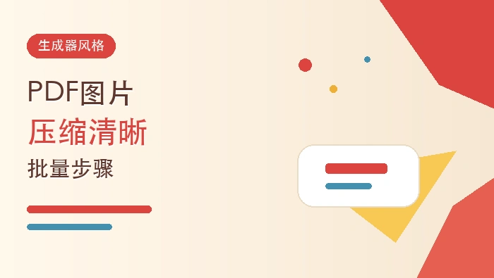 PDF图片压缩后如何保持清晰?PDF批量压缩图片有哪些步骤?封面图