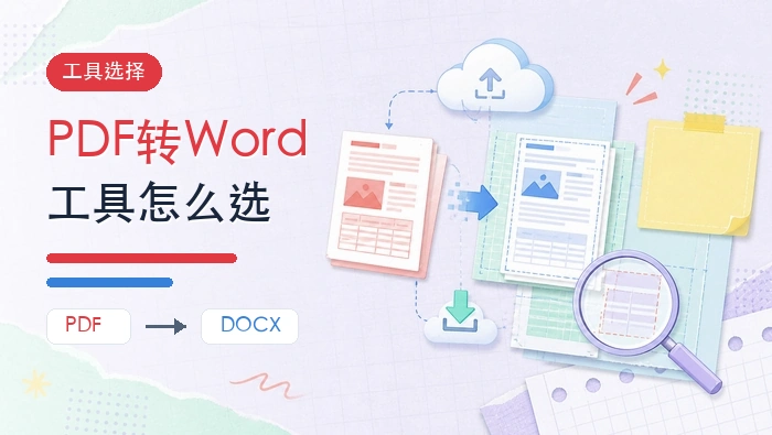 PDF转Word用什么方法好?三种PDF转换Word工具怎么选?封面图