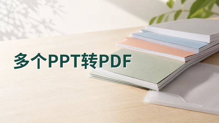 多个PPT怎么一次性转PDF？PPT批量转换工具有哪些？