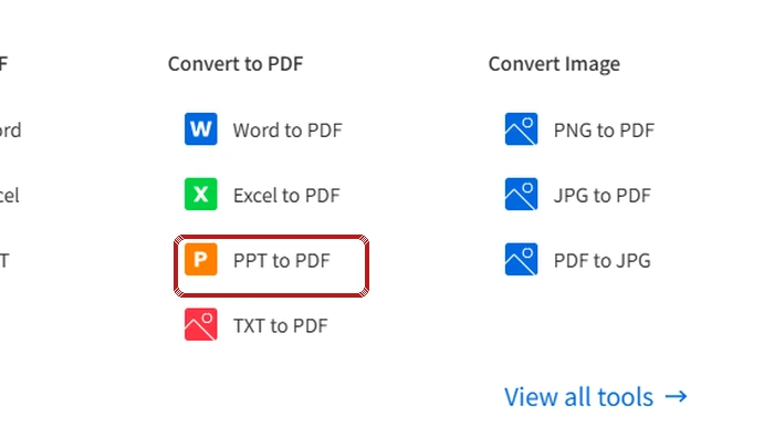 方法三找到PPT转PDF入口截图