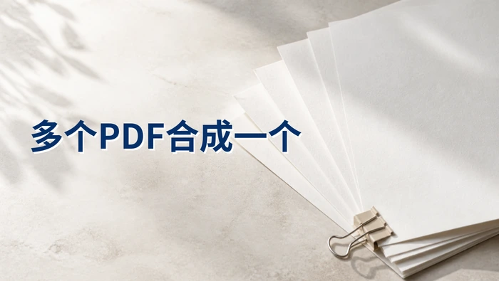想把多个PDF合成一个怎么弄？免费合并PDF用什么方法？