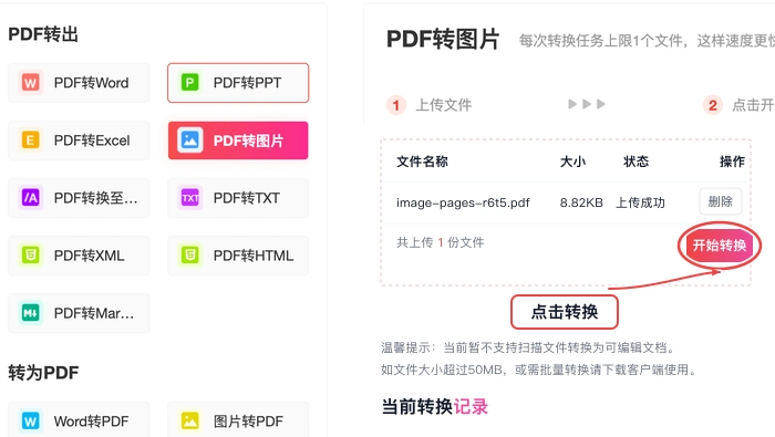先将PDF图纸转换成图片