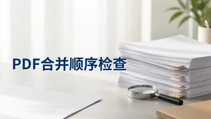 多个PDF怎么合并成一个？合并后顺序怎么检查？