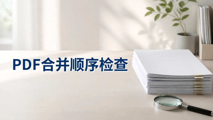 多个PDF怎么合并成一个？合并后顺序怎么检查？