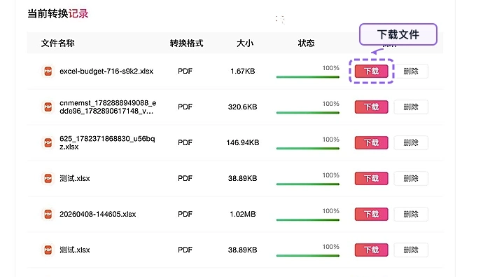 下载导出的PDF文件