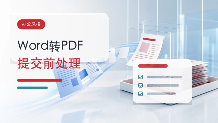 Word转PDF怎么操作？文件提交前一步步处理