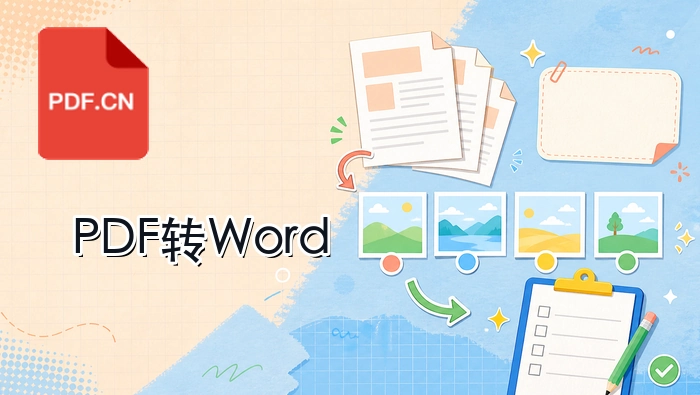 PDF转Word在线处理封面