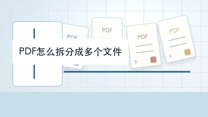 PDF怎么拆分成多个文件？PDF拆分完整教程