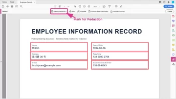 Adobe Acrobat Pro DC 永久删除PDF敏感信息操作教程