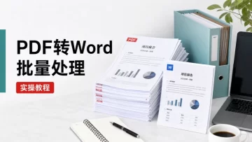PDF转Word要怎么操作？支持批量PDF转换成Word吗？