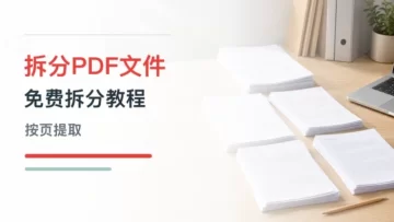 拆分PDF文件怎么操作？支持免费拆分PDF文档吗？