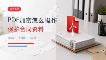 PDF加密怎么操作？在线保护合同和资料的完整流程